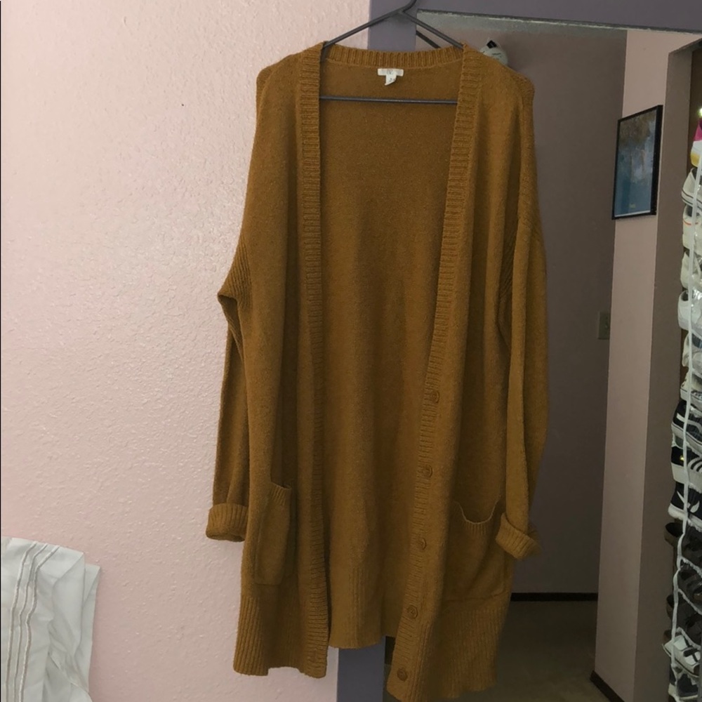 BP. (Nordstrom) women’s long mustard cardigan XL!